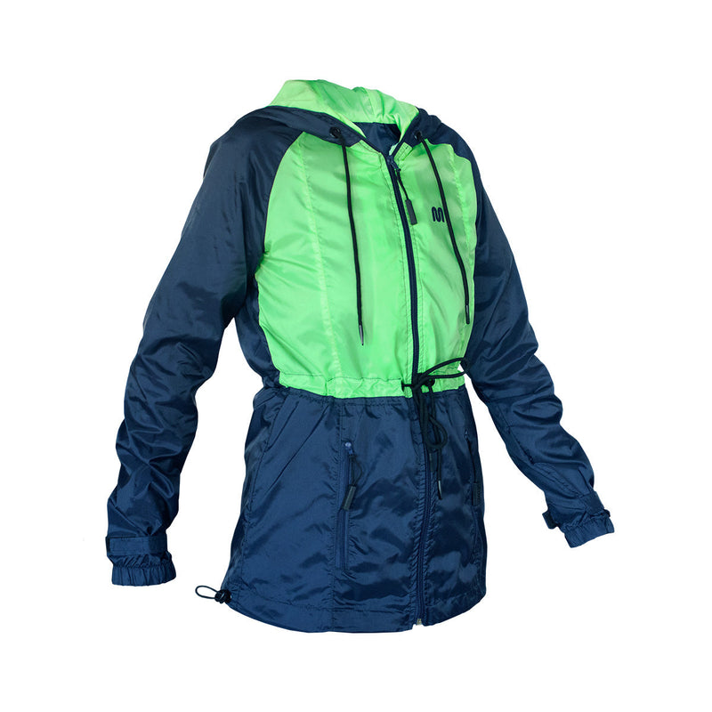 Jaqueta Corta-Vento Motonic Start Feminina Azul e Verde
