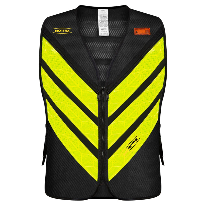Colete Refletivo Para Motoboy c/Bolso Preto Motrix