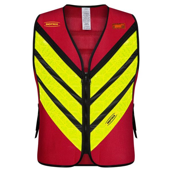 Colete Refletivo Para Motoboy c/Bolso Vermelho Motrix