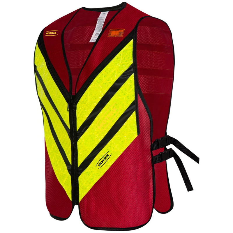 Colete Refletivo Para Motoboy c/Bolso Vermelho Motrix