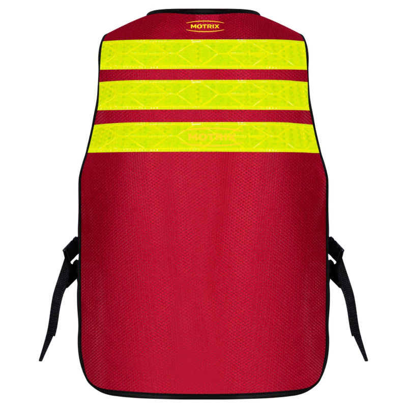 Colete Refletivo Para Motoboy c/Bolso Vermelho Motrix