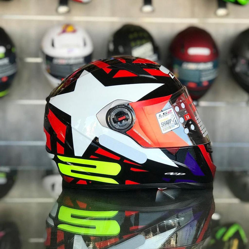 CAPACETE LS2 CLASSIC FF358 STARWAR VERMELHO