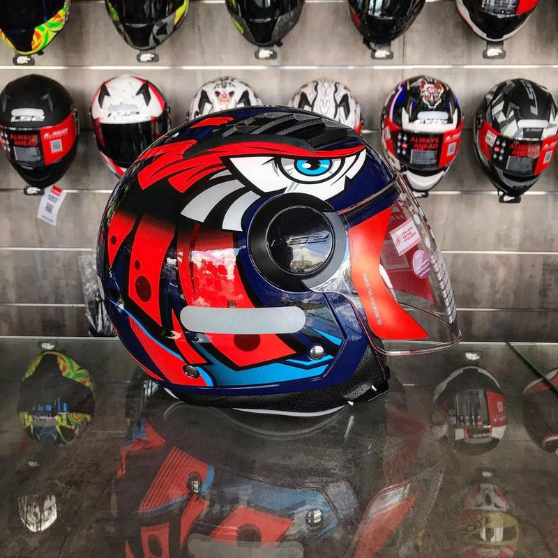 CAPACETE LS2 AIRFLOW TRIBAL LARANJA