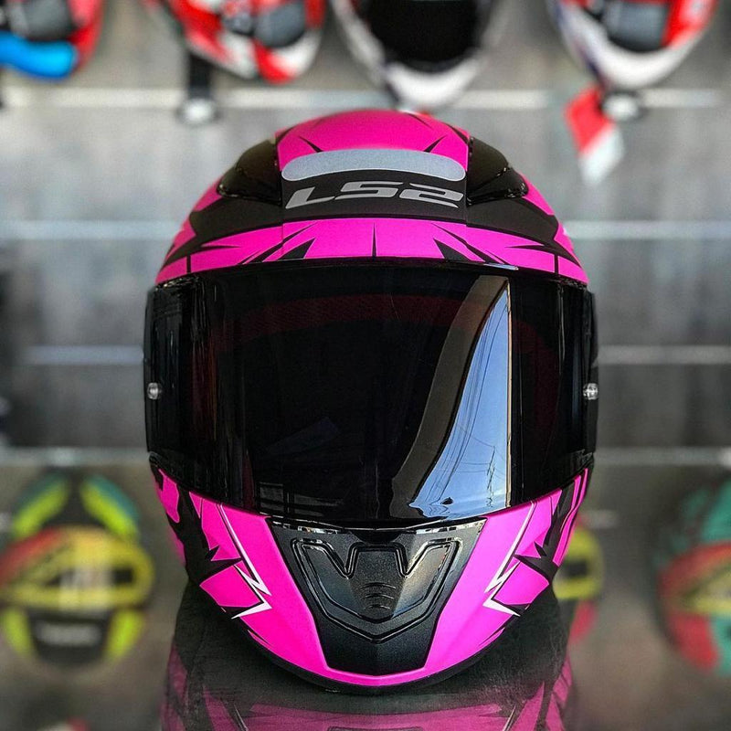 CAPACETE LS2 RAPID CROMO ROSA