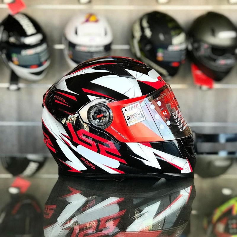 CAPACETE LS2 CLASSIC DRAZE VERMELHO