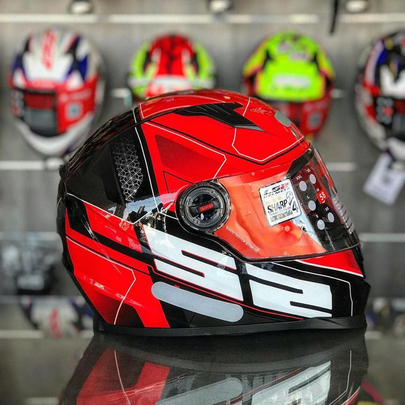 CAPACETE LS2 CLASSIC FF358 ULTRA RED