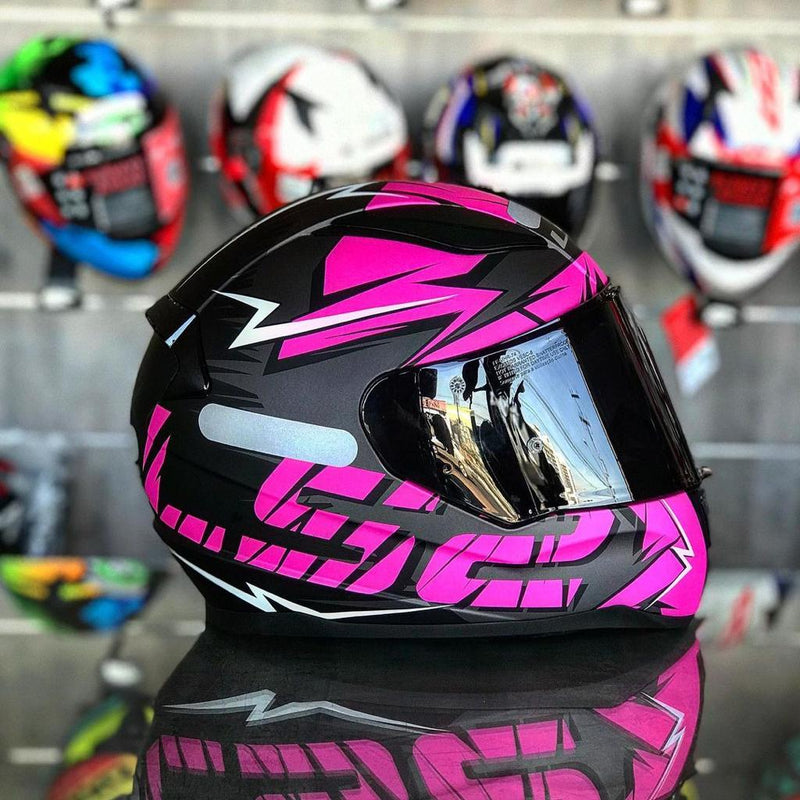 CAPACETE LS2 RAPID CROMO ROSA