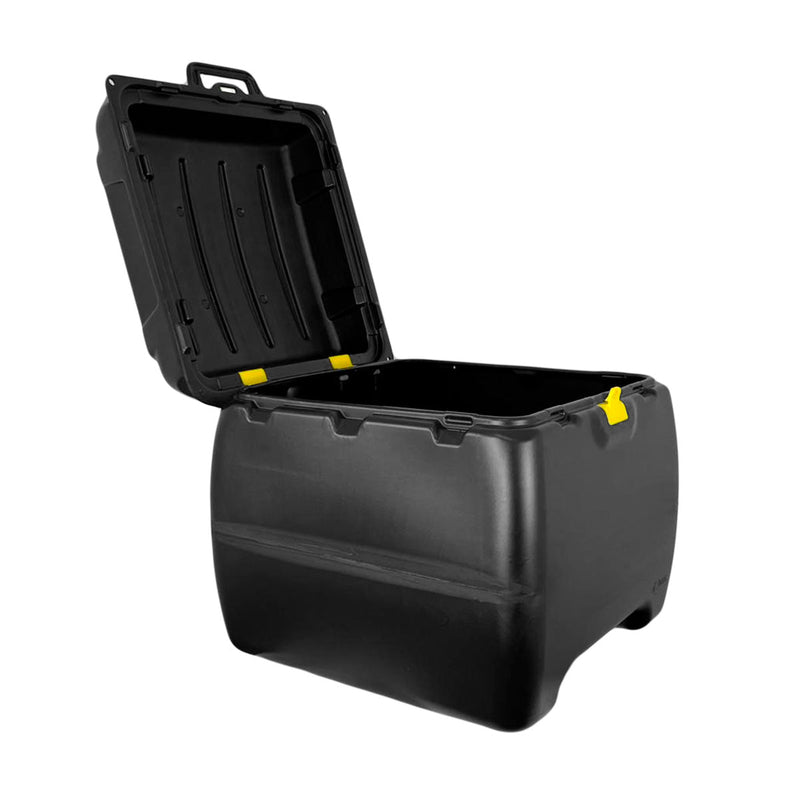 Baú para Moto Preto 160 Litros Com Tampa Preta IcBras