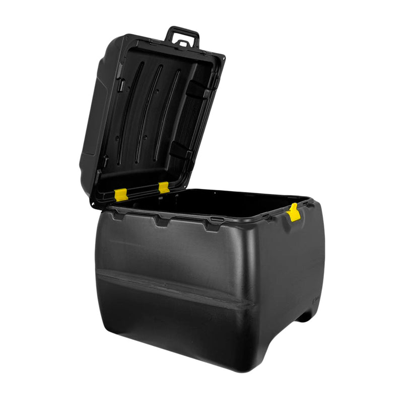 Baú para Moto Preto 160 Litros Com Tampa Preta IcBras