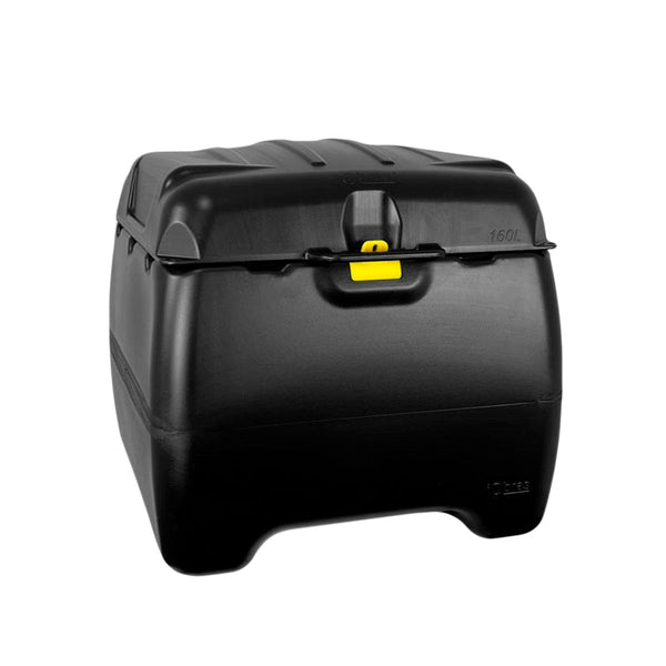 Baú para Moto Preto 160 Litros Com Tampa Preta IcBras