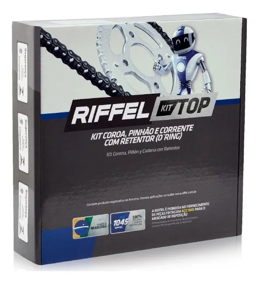 Kit Revisão YS Fazer250 Pastilha/Direção/Kit Relação Riffel